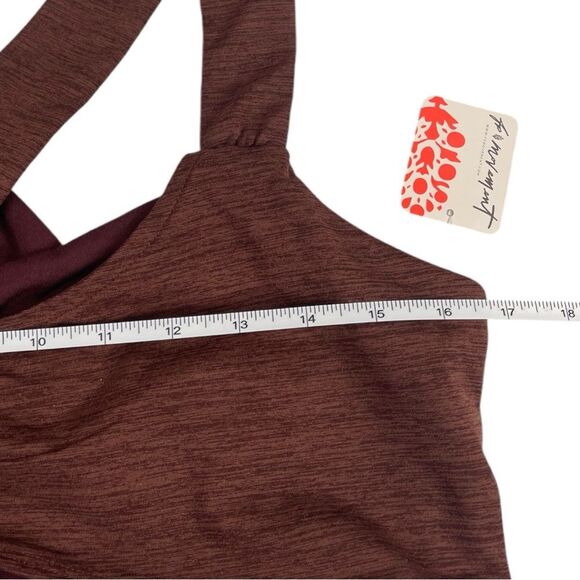 Free People FP Movement Zen Again Espresso Brown Sports Bra Size XL NWT - Picture 4 of 6